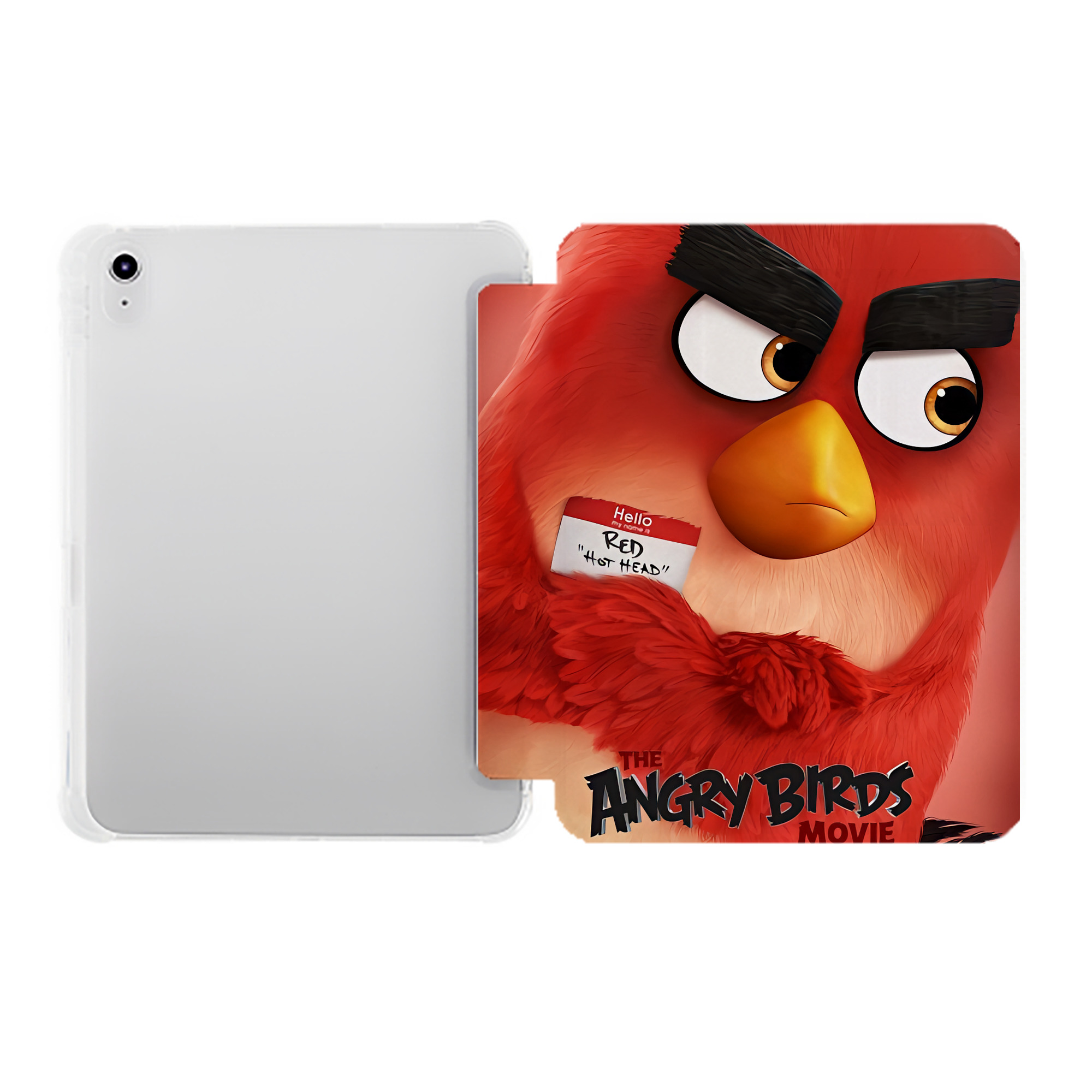 （画像用） Angry Birds アングリーバード IPad ケース ペン収納付き 三つ折りスタンド PUレザー×シリコン 対応機種9.5/10.5/10.9インチ
